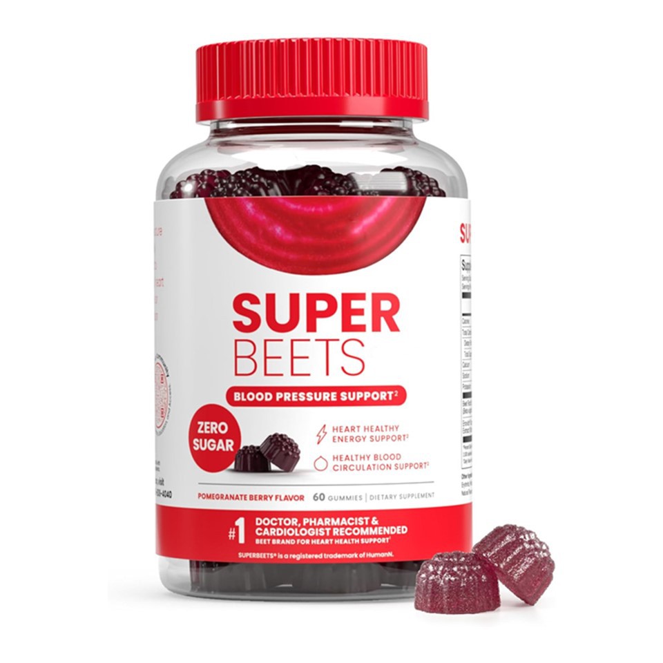 SuperBeets Heart Gummies - Zero Açúcar