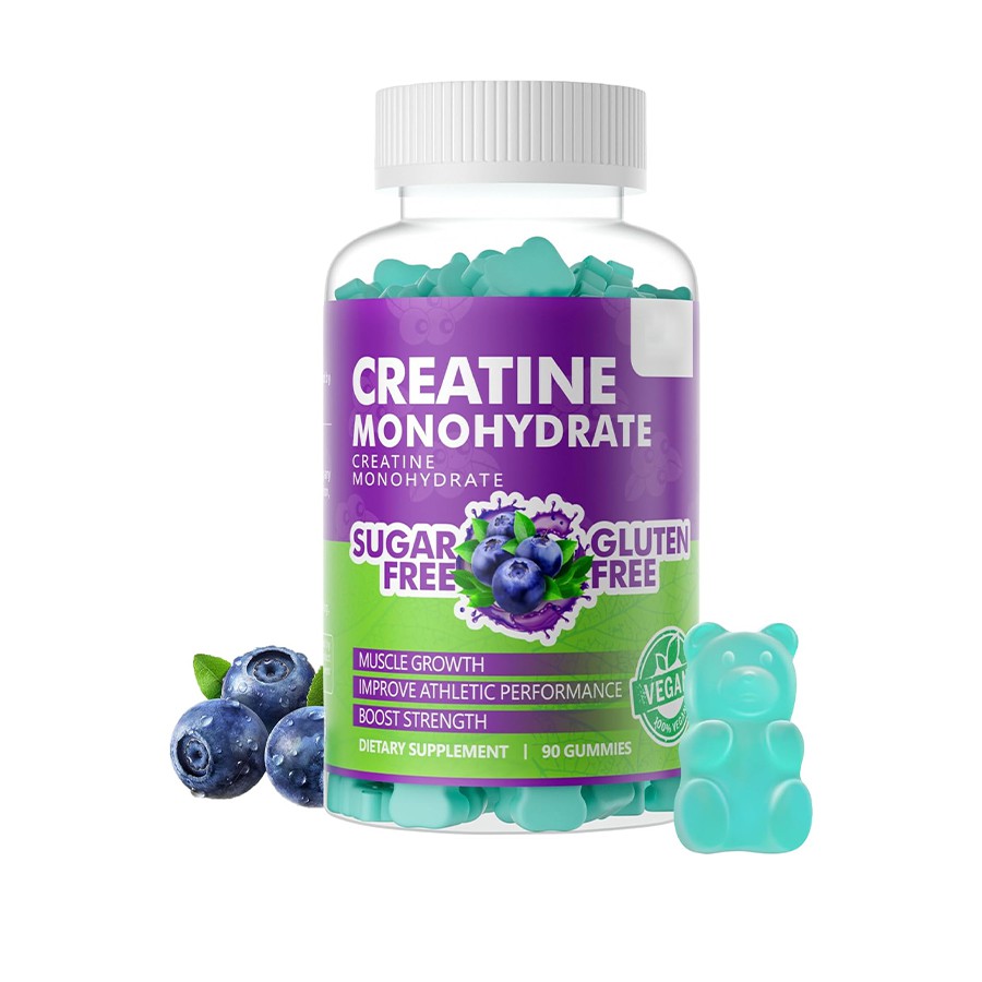Creatina Monohidrate gummies seu suplemento de potência para força de condicionamento físico