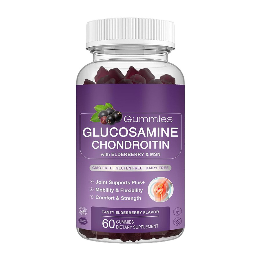 Gummies de glucosamina condroitina com manobra de suporte conjunto avançado para estilos de vida ativos