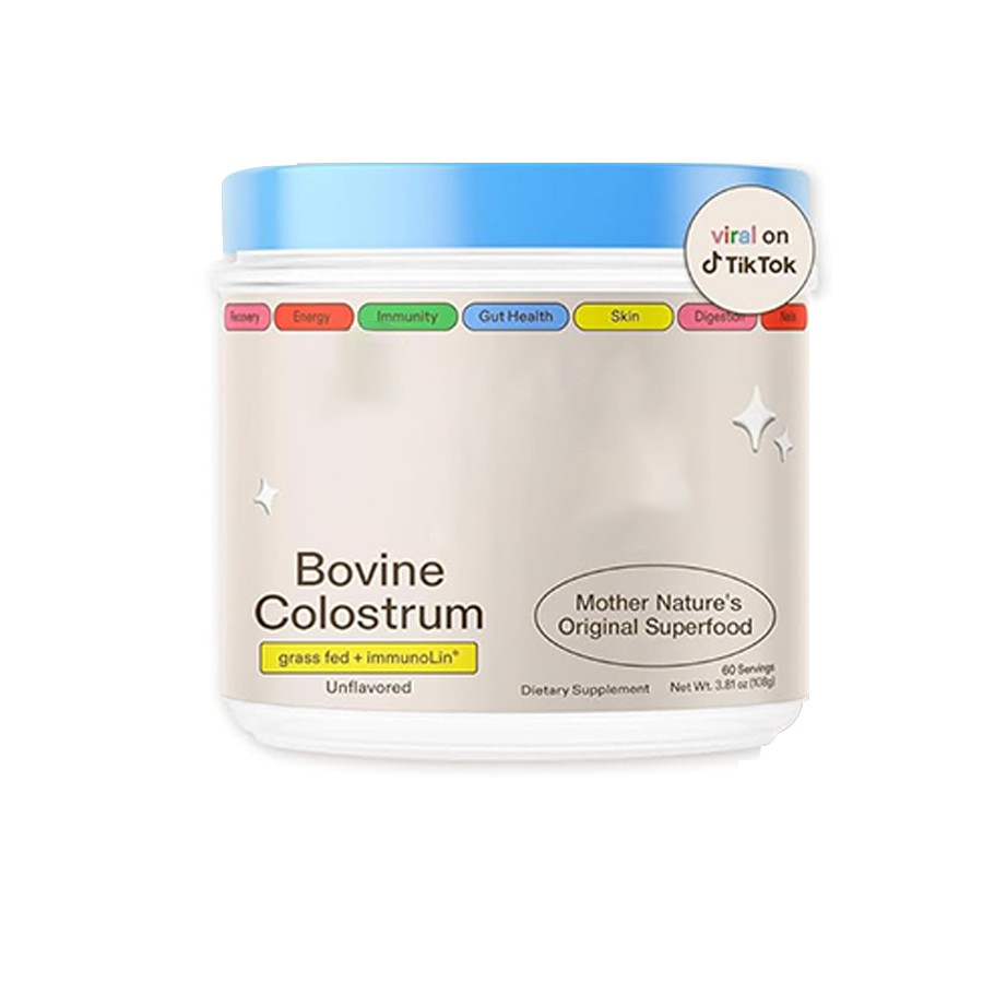 Cápsulas de colostro alimentado com capim com ImmunoLin