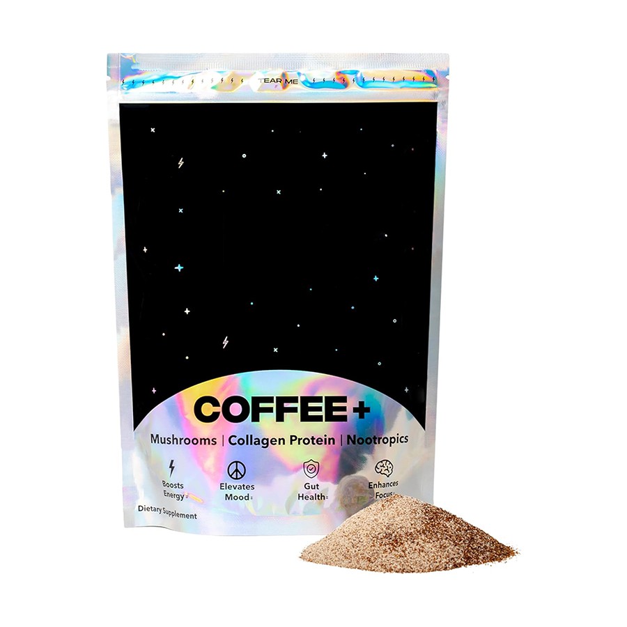 Mistura embalada com nutrientes de café e cogumelo