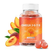 Ômega 3 6 7 9 Gummies um delicioso suplemento dietético para família