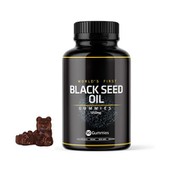 O primeiro óleo de semente preta do mundo Gummies da natureza do bem-estar multidimensional suporta a vitalidade holística antioxidante, que aumenta a pele